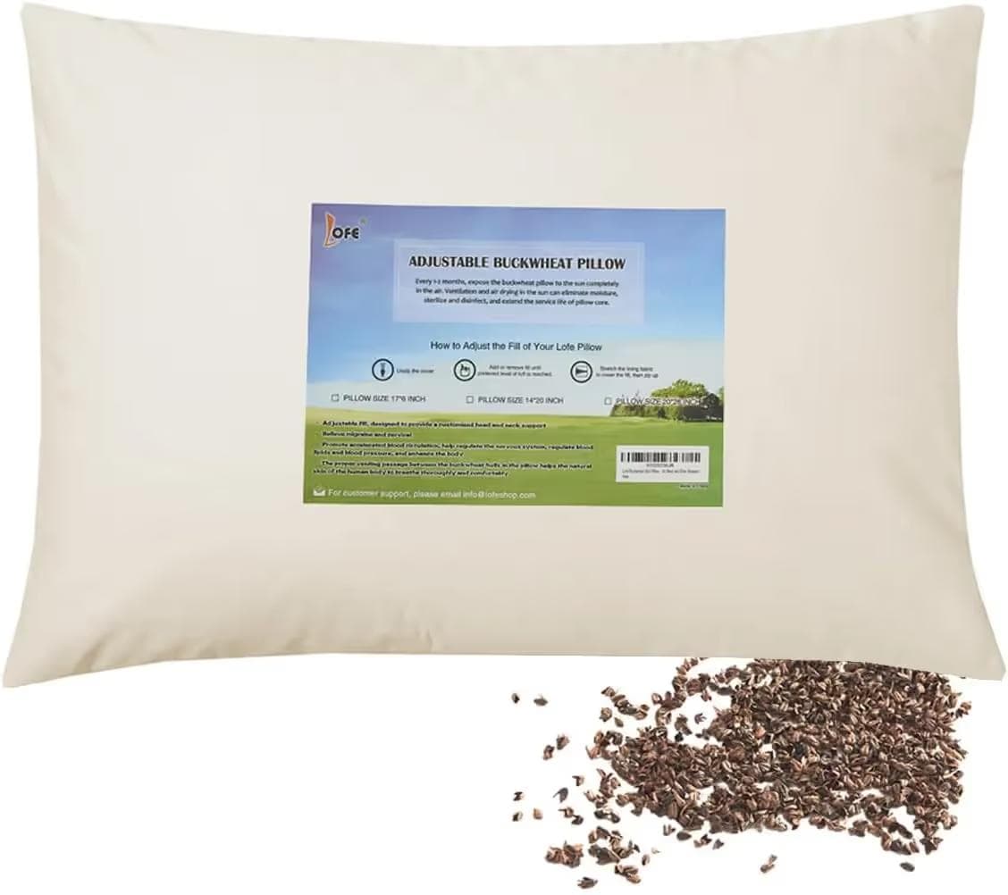 LOFE Organic Buckwheat Pillow