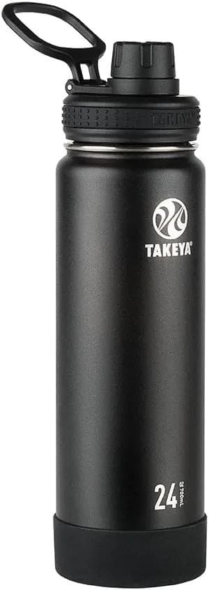 Takeya Actives Vacuum Insulated Stainless Steel Water Bottle with Spout Lid