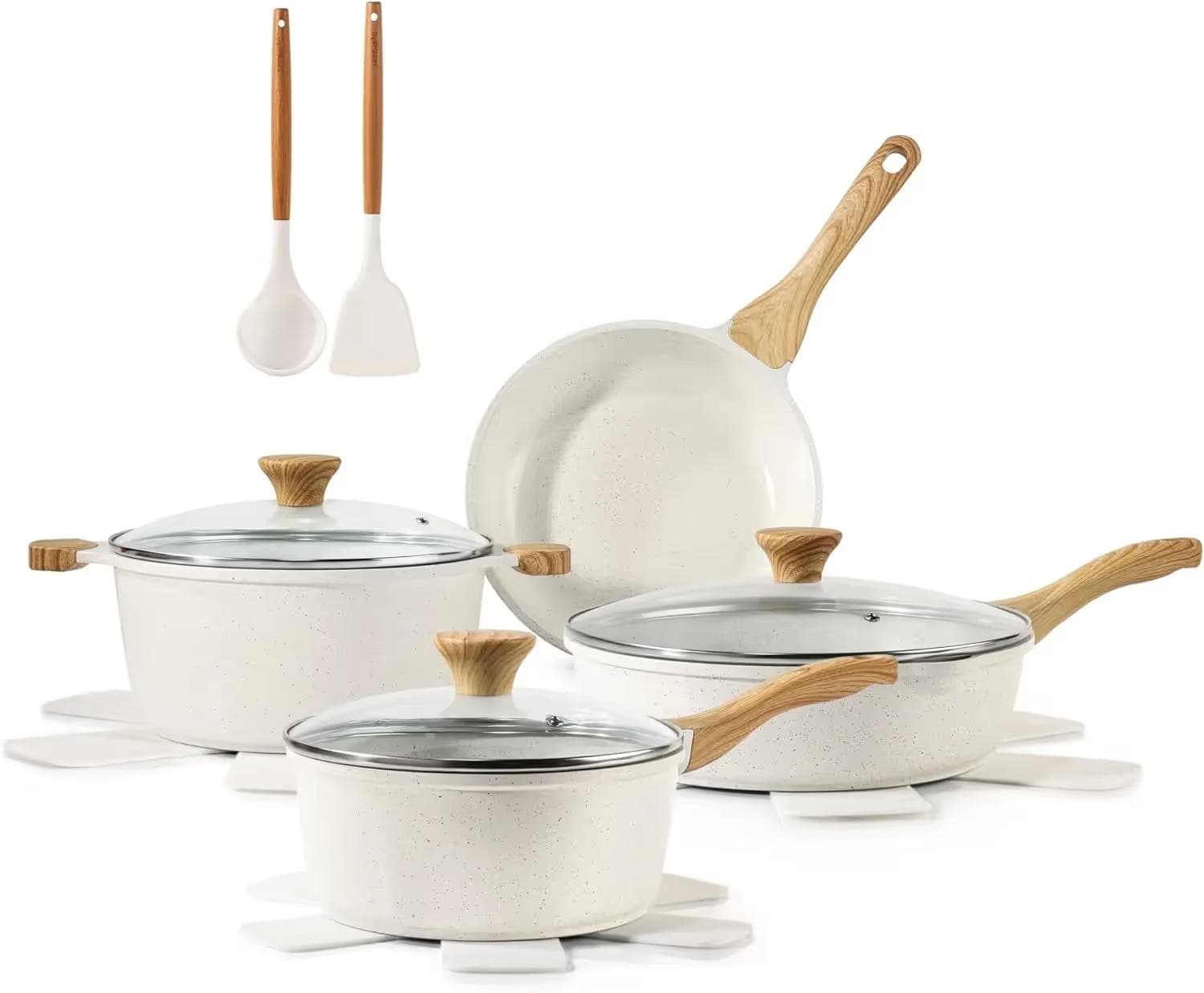 SENSARTE Nonstick Ceramic Cookware 13-Piece Set